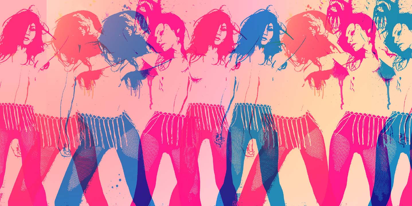 pop art portret girl